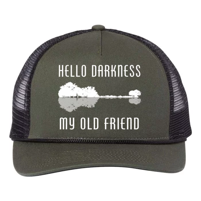 Hello Darkness My Old Friend Retro Rope Trucker Hat Cap