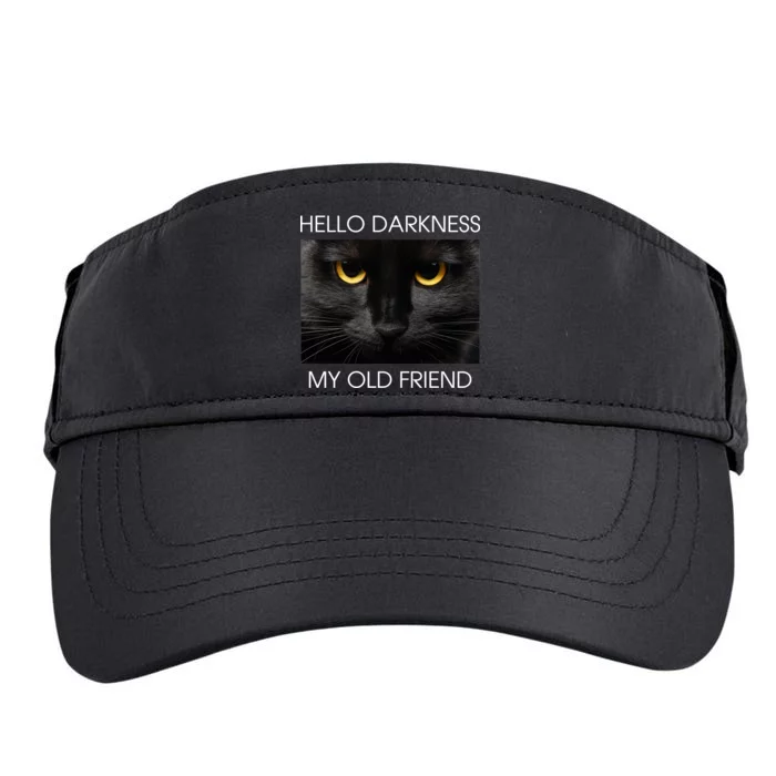 Hello Darkness My Old Friend Cat Adult Drive Performance Visor