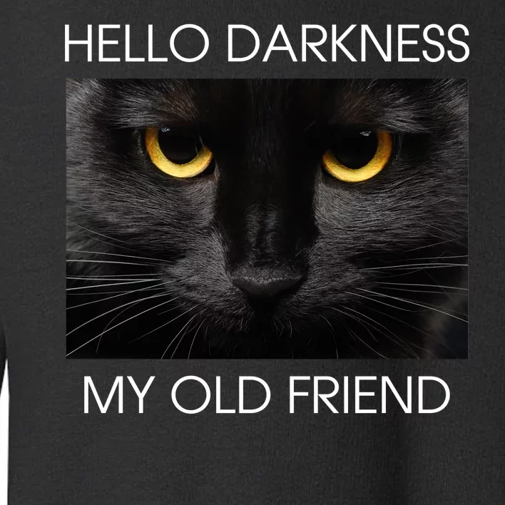 Hello Darkness My Old Friend Cat Toddler Sweatshirt