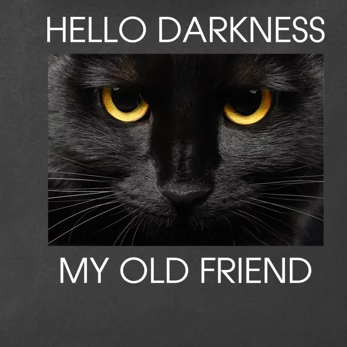 Hello Darkness My Old Friend Cat Zip Tote Bag