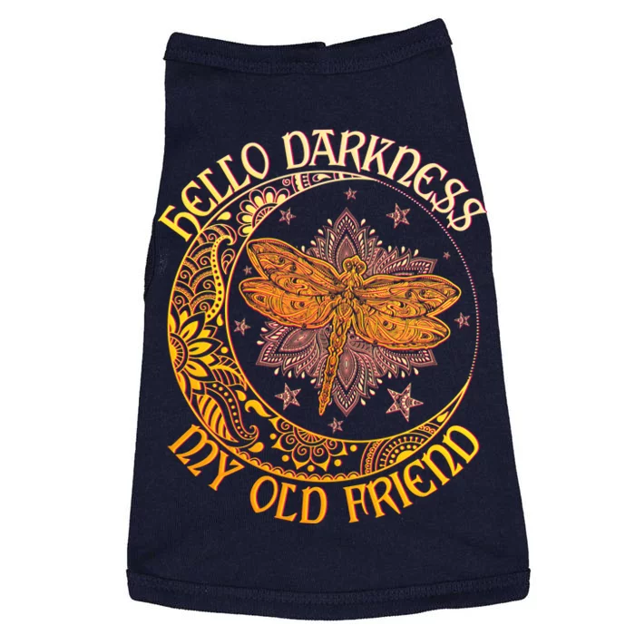 Hello Darkness My Old Friend Dragonfly Moon Doggie Tank