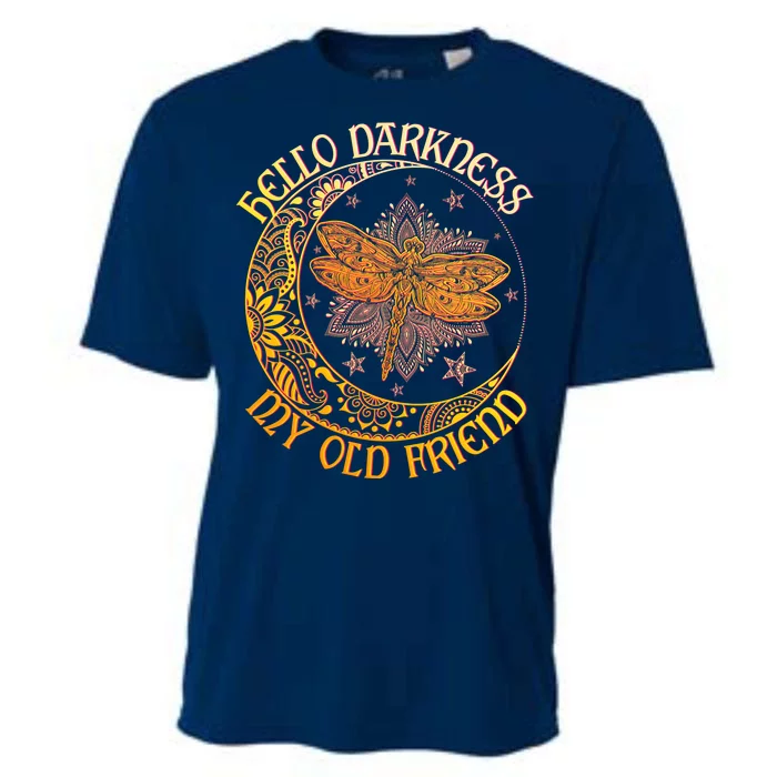 Hello Darkness My Old Friend Dragonfly Moon Cooling Performance Crew T-Shirt