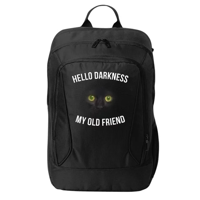 Hello Darkness My Old Friend Scary Cat City Backpack