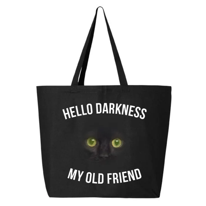 Hello Darkness My Old Friend Scary Cat 25L Jumbo Tote