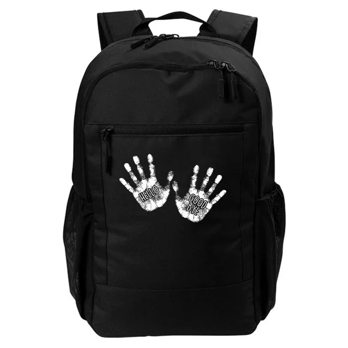 Hello Good Bye Paint Hand Prints Daily Commute Backpack