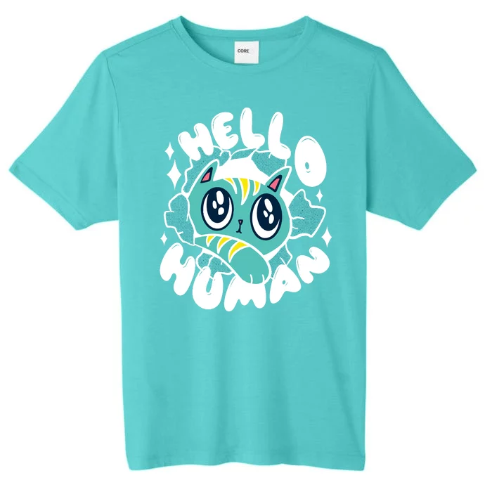 Hello Human Cat ChromaSoft Performance T-Shirt