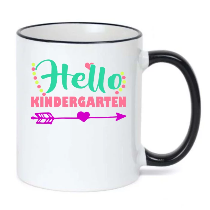 Hello Kindergarten Arrow Black Color Changing Mug