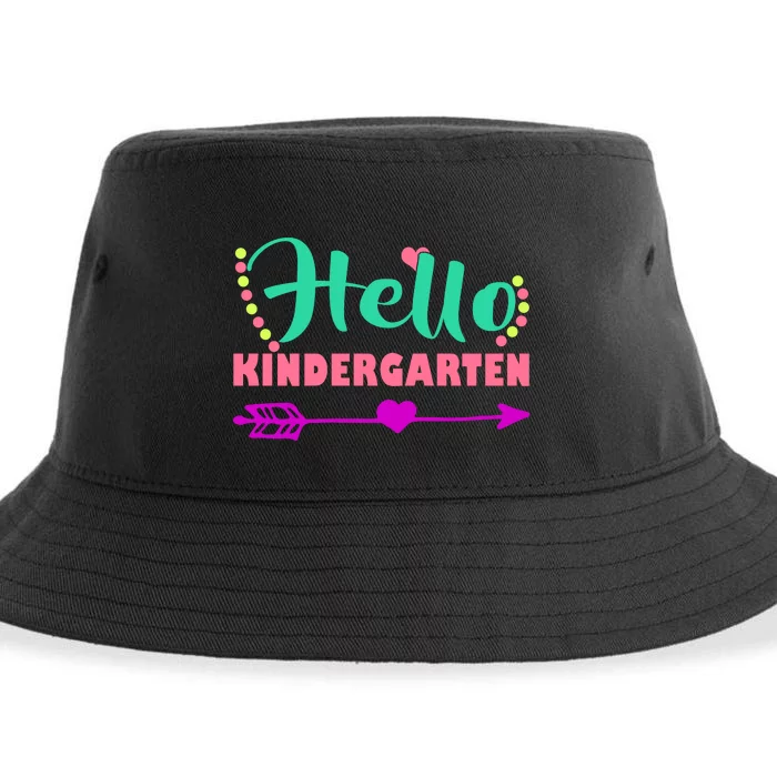 Hello Kindergarten Arrow Sustainable Bucket Hat