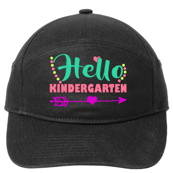 Hello Kindergarten Arrow 7-Panel Snapback Hat