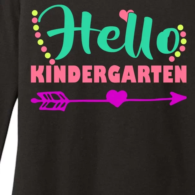 Hello Kindergarten Arrow Womens CVC Long Sleeve Shirt