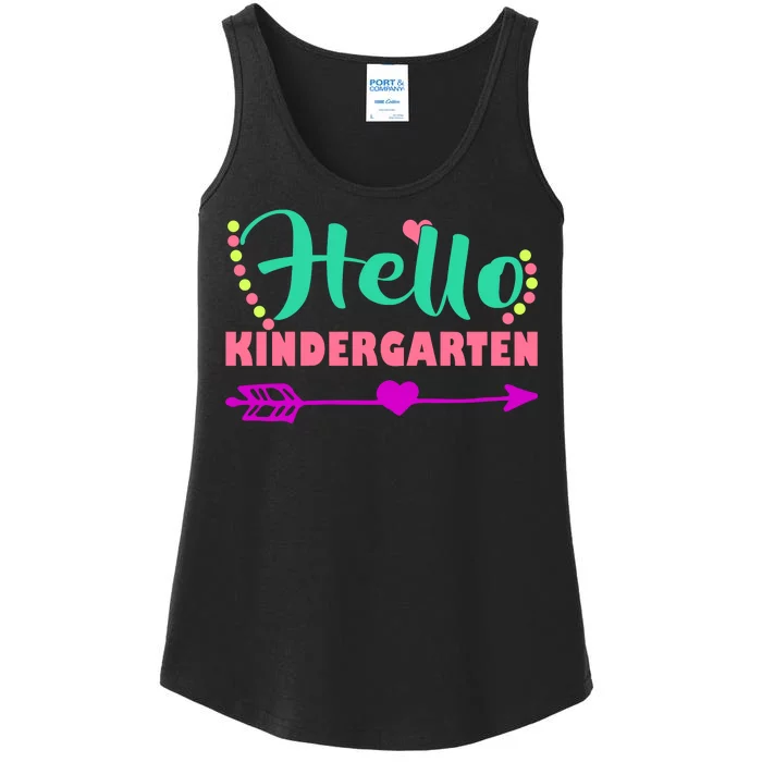 Hello Kindergarten Arrow Ladies Essential Tank