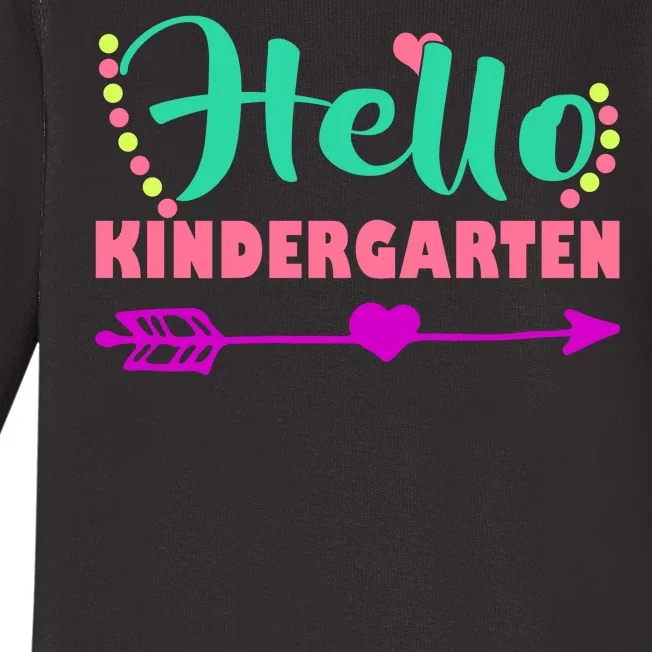 Hello Kindergarten Arrow Baby Long Sleeve Bodysuit