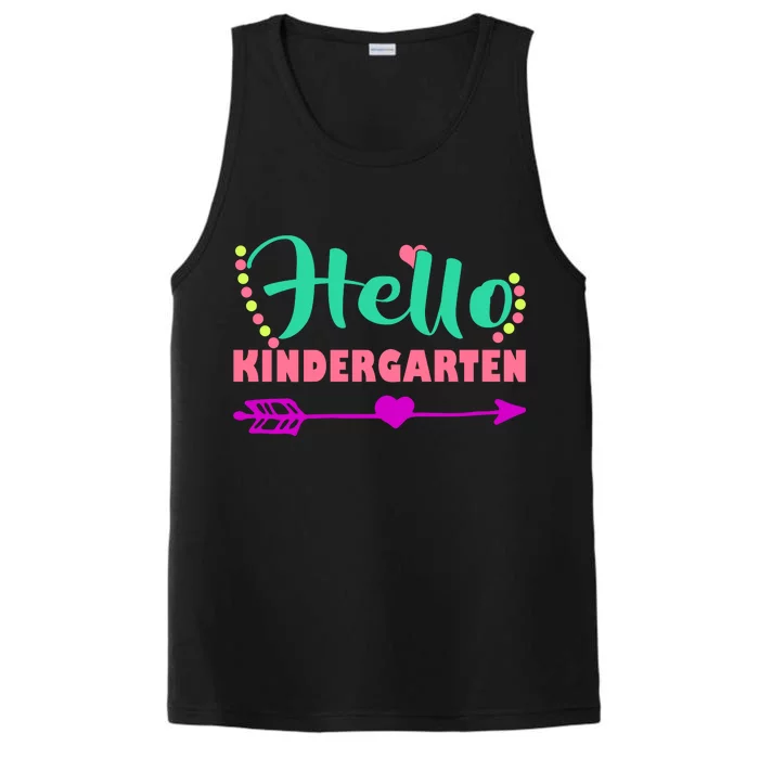 Hello Kindergarten Arrow Performance Tank