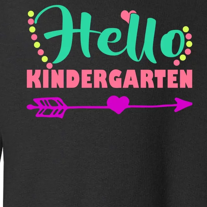 Hello Kindergarten Arrow Toddler Sweatshirt