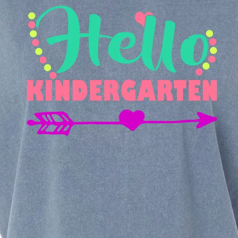 Hello Kindergarten Arrow Garment-Dyed Women's Muscle Tee