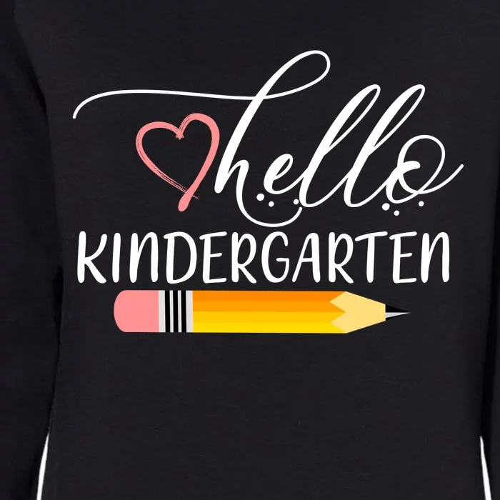 Hello Kindergarten Cute Pencil Womens California Wash Sweatshirt