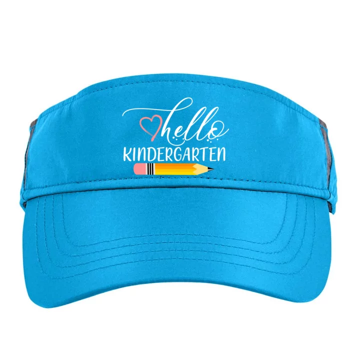 Hello Kindergarten Cute Pencil Adult Drive Performance Visor