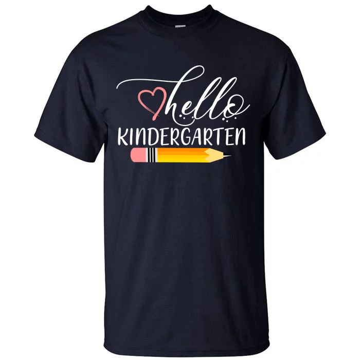 Hello Kindergarten Cute Pencil Tall T-Shirt