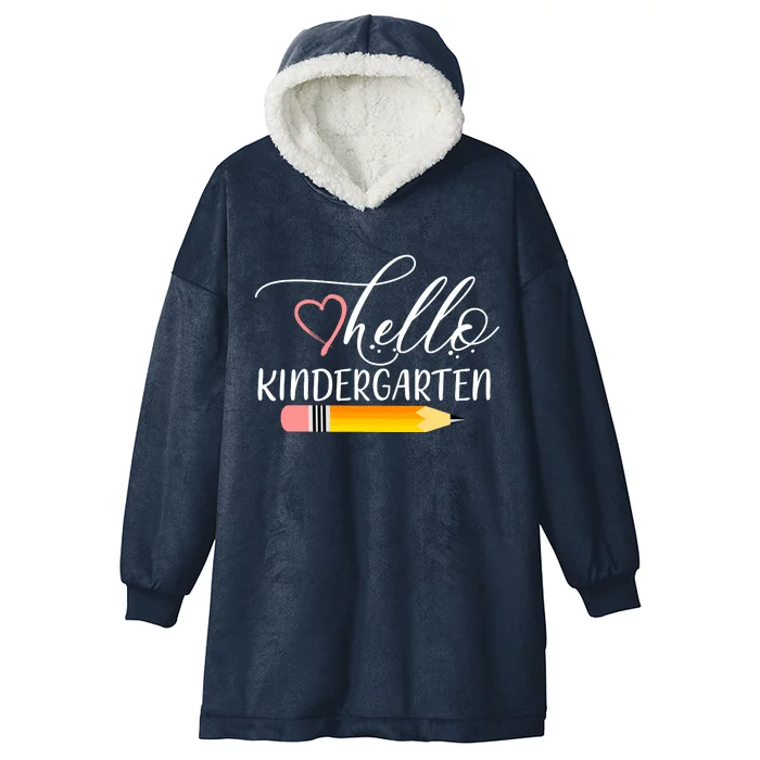 Hello Kindergarten Cute Pencil Hooded Wearable Blanket