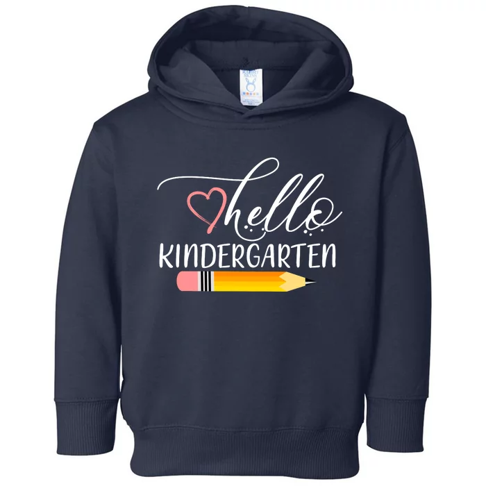 Hello Kindergarten Cute Pencil Toddler Hoodie