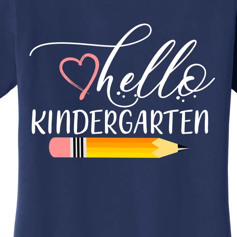 Hello Kindergarten Cute Pencil Women's T-Shirt