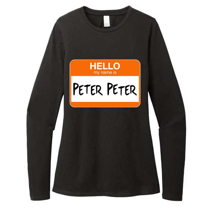 Hello My Name Is Peter Peter Womens CVC Long Sleeve Shirt