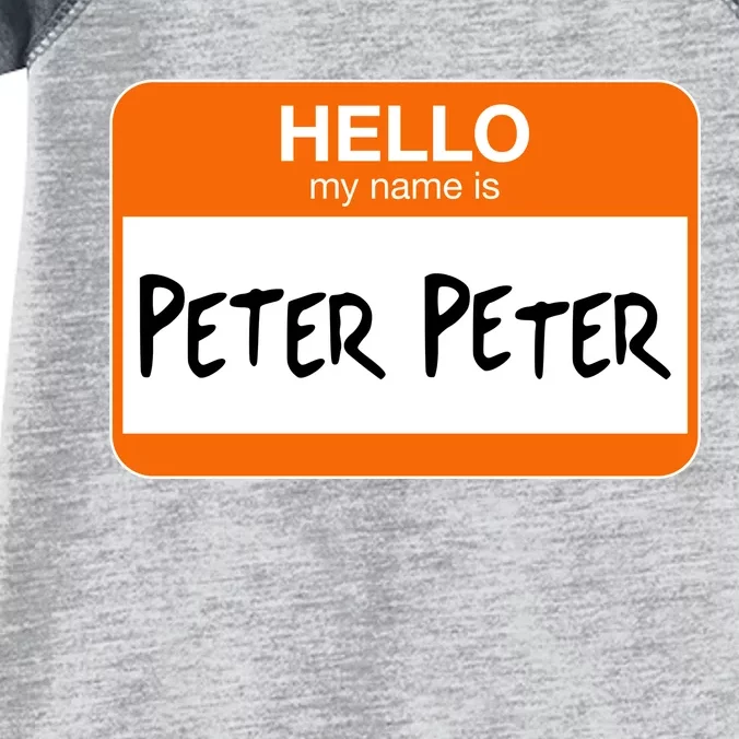 Hello My Name Is Peter Peter Infant Baby Jersey Bodysuit