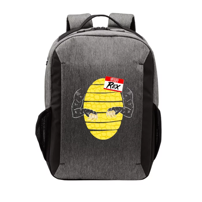 Hello My Name is Rex T-Rex Halloween Vector Backpack