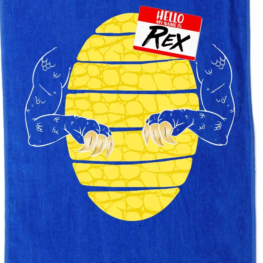 Hello My Name is Rex T-Rex Halloween Platinum Collection Golf Towel