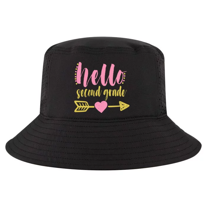 Hello Second Grade Cute Elementary School Cool Comfort Performance Bucket Hat