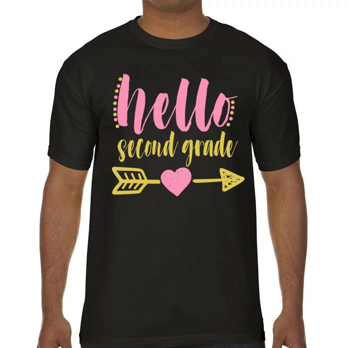 Hello Second Grade Cute Elementary School Comfort Colors T-Shirt