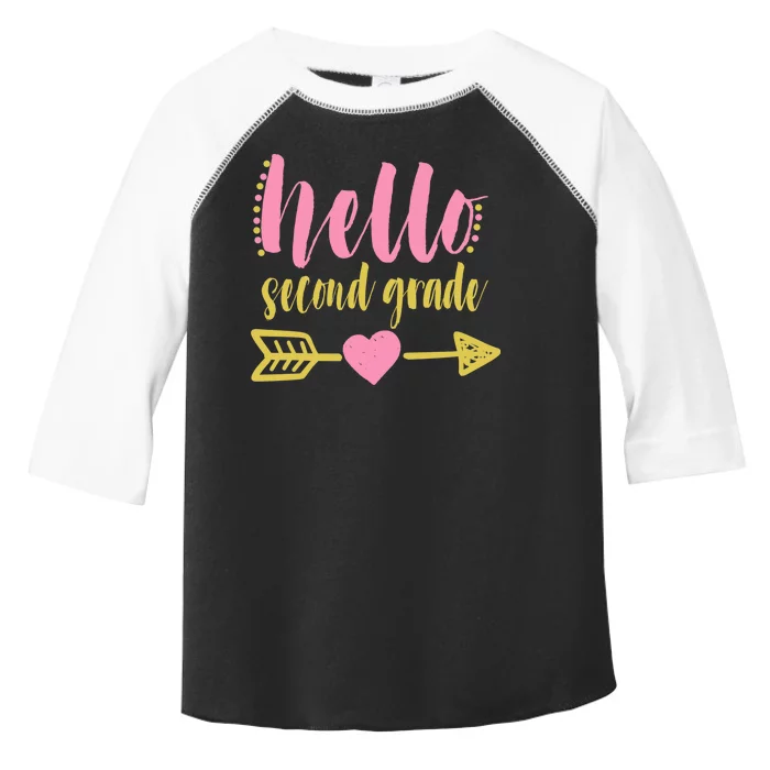 Hello Second Grade Cute Elementary School Toddler Fine Jersey T-Shirt