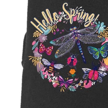 Hello Spring Floral Bugs Doggie 3-End Fleece Hoodie