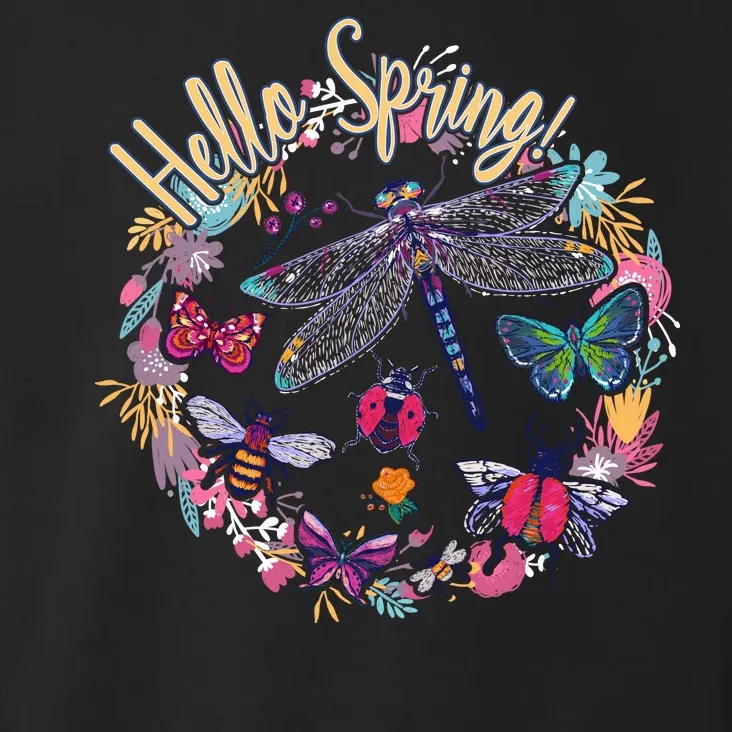 Hello Spring Floral Bugs Toddler Hoodie