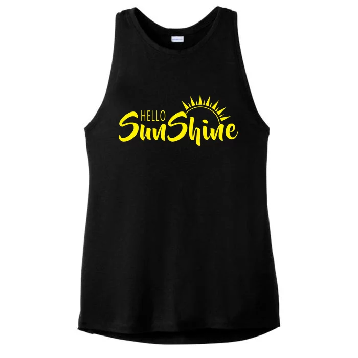 Hello Sunshine Ladies Tri-Blend Wicking Tank