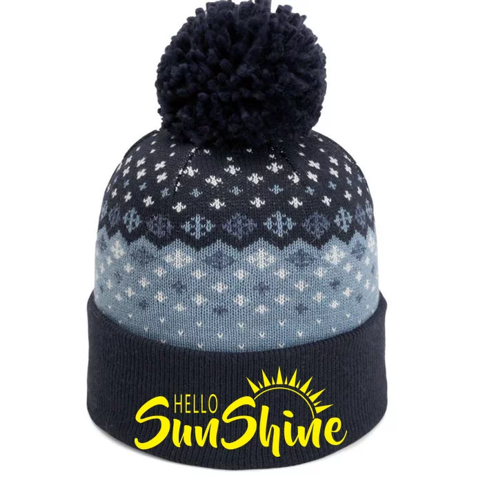 Hello Sunshine The Baniff Cuffed Pom Beanie