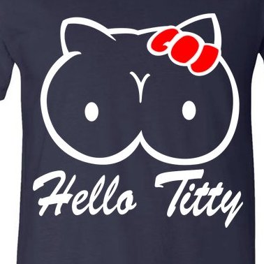 Hello Titty V-Neck T-Shirt