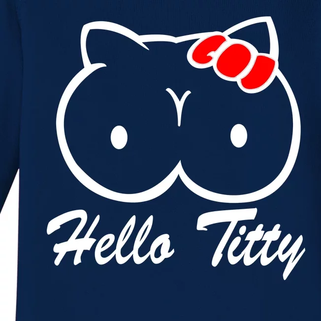 Hello Titty Baby Long Sleeve Bodysuit