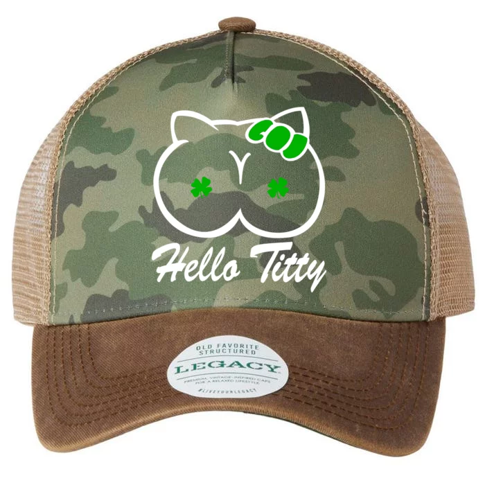 Hello Titty Irish Clover Legacy Tie Dye Trucker Hat