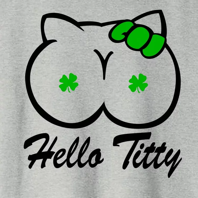 Hello Titty Irish Clover Women's Crop Top Tee