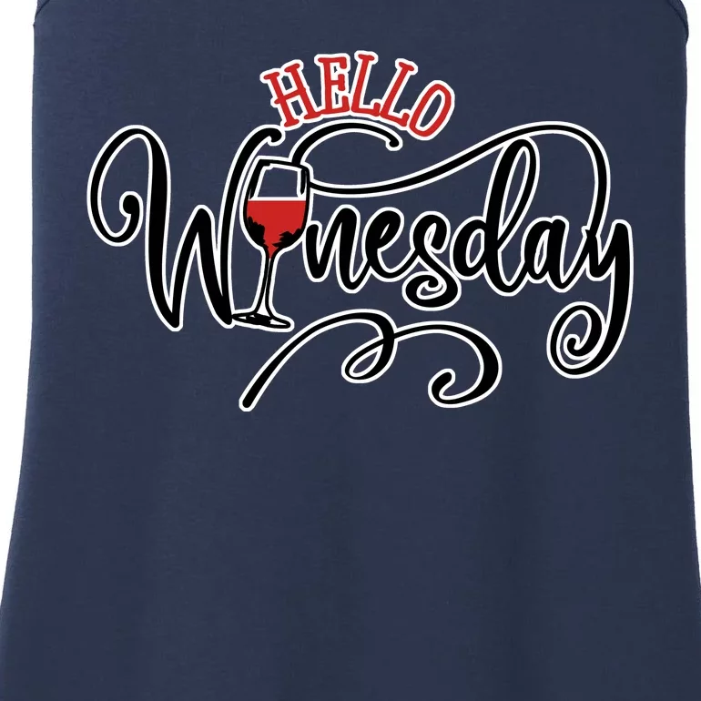 Hello Wednesday Wine Ladies Essential Tank