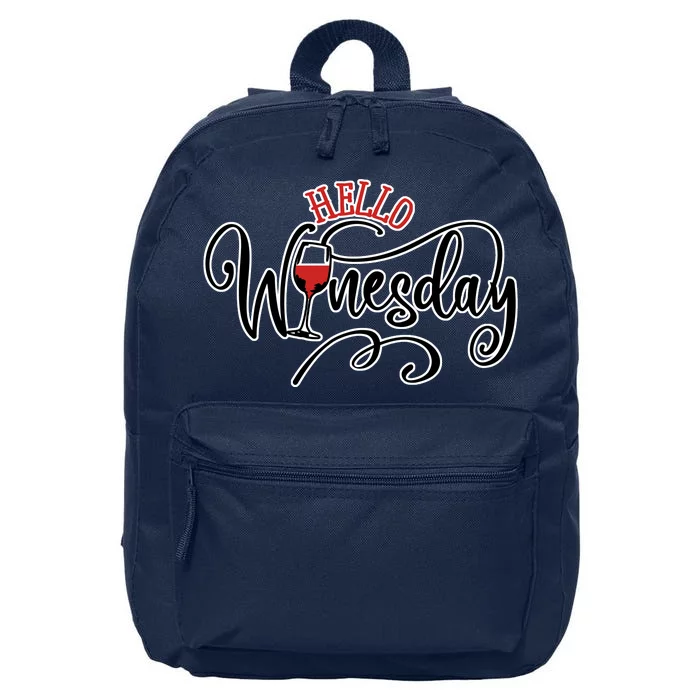 Hello Wednesday Wine 16 in Basic Backpack