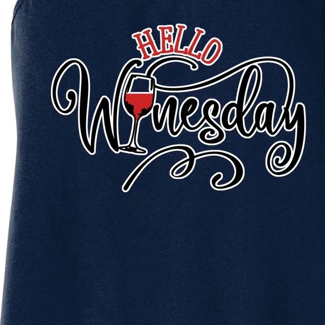 Hello Wednesday Wine Women's Racerback Tank