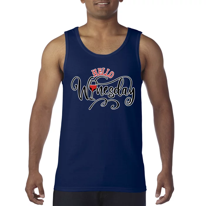 Hello Wednesday Wine Tank Top