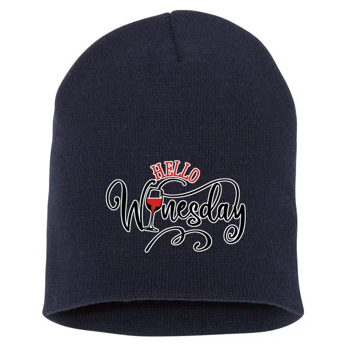 Hello Wednesday Wine Short Acrylic Beanie