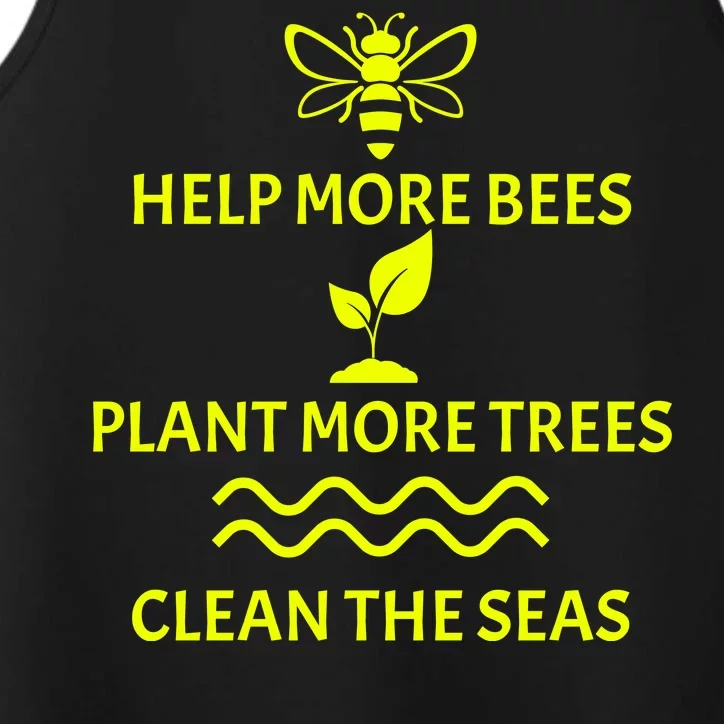 Help Bees Plant Trees Clean The Seas Performance Tank