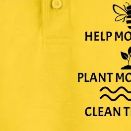 Help Bees Plant Trees Clean The Seas Dry Zone Grid Performance Polo