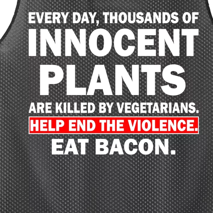 Help End The Violence Eat Bacon Mesh Reversible Basketball Jersey Tank