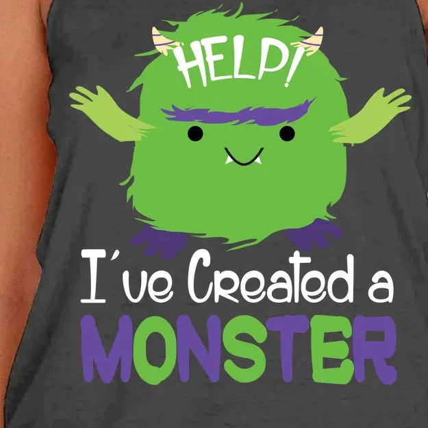 Help I've Created A Monster Women's Knotted Racerback Tank