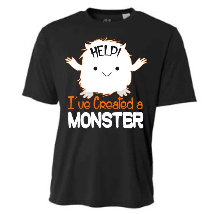 Help I've Created a Monster Funny Halloween Cooling Performance Crew T-Shirt